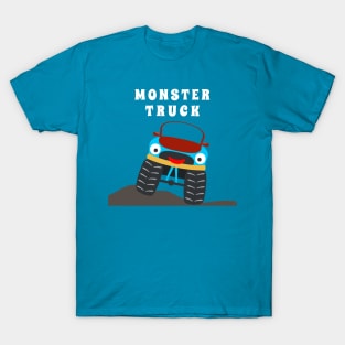 illustration of monster truck with cartoon style. T-Shirt